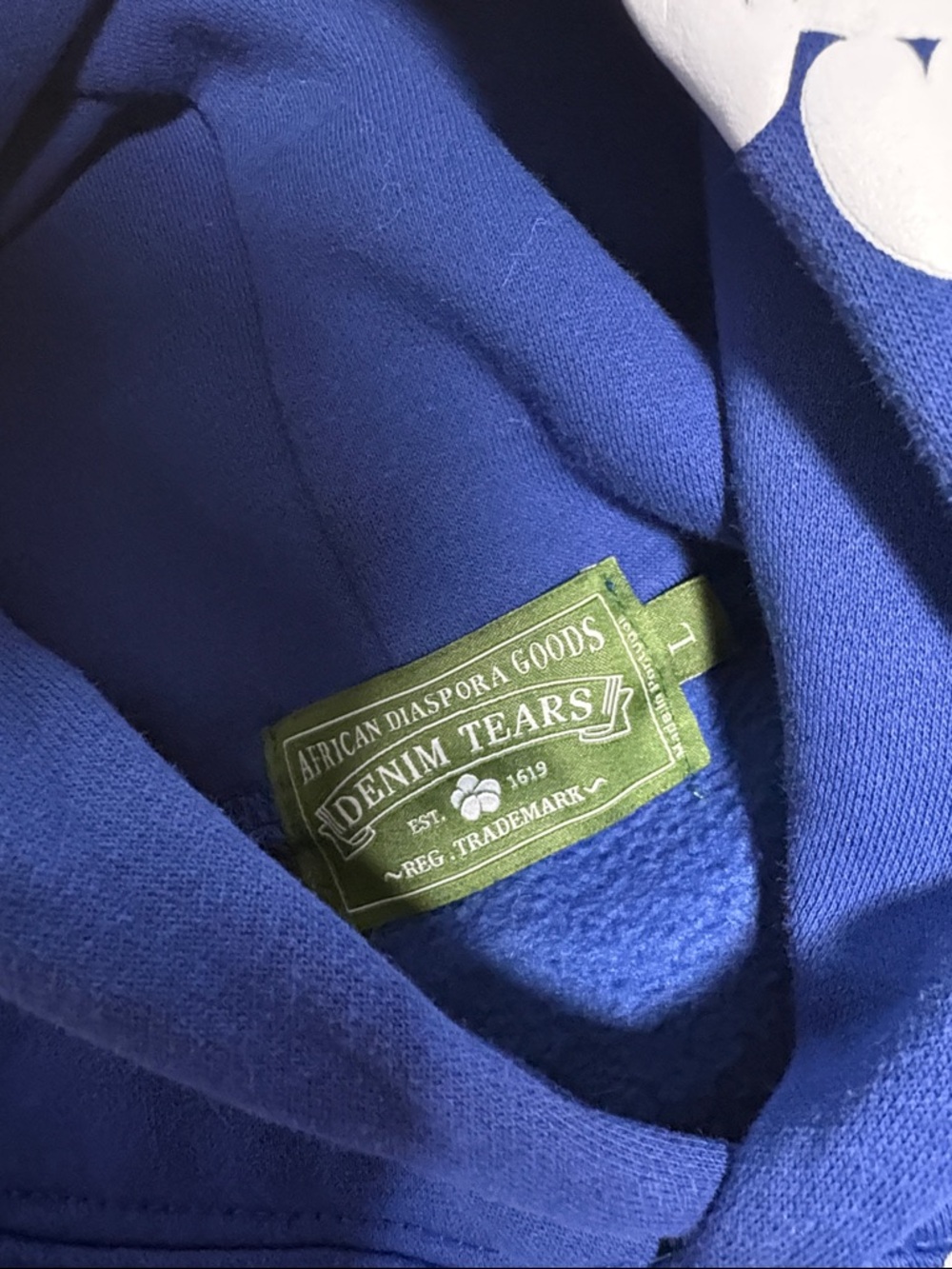 Blue Denim Tears Hoodie - Picture 4 of 5